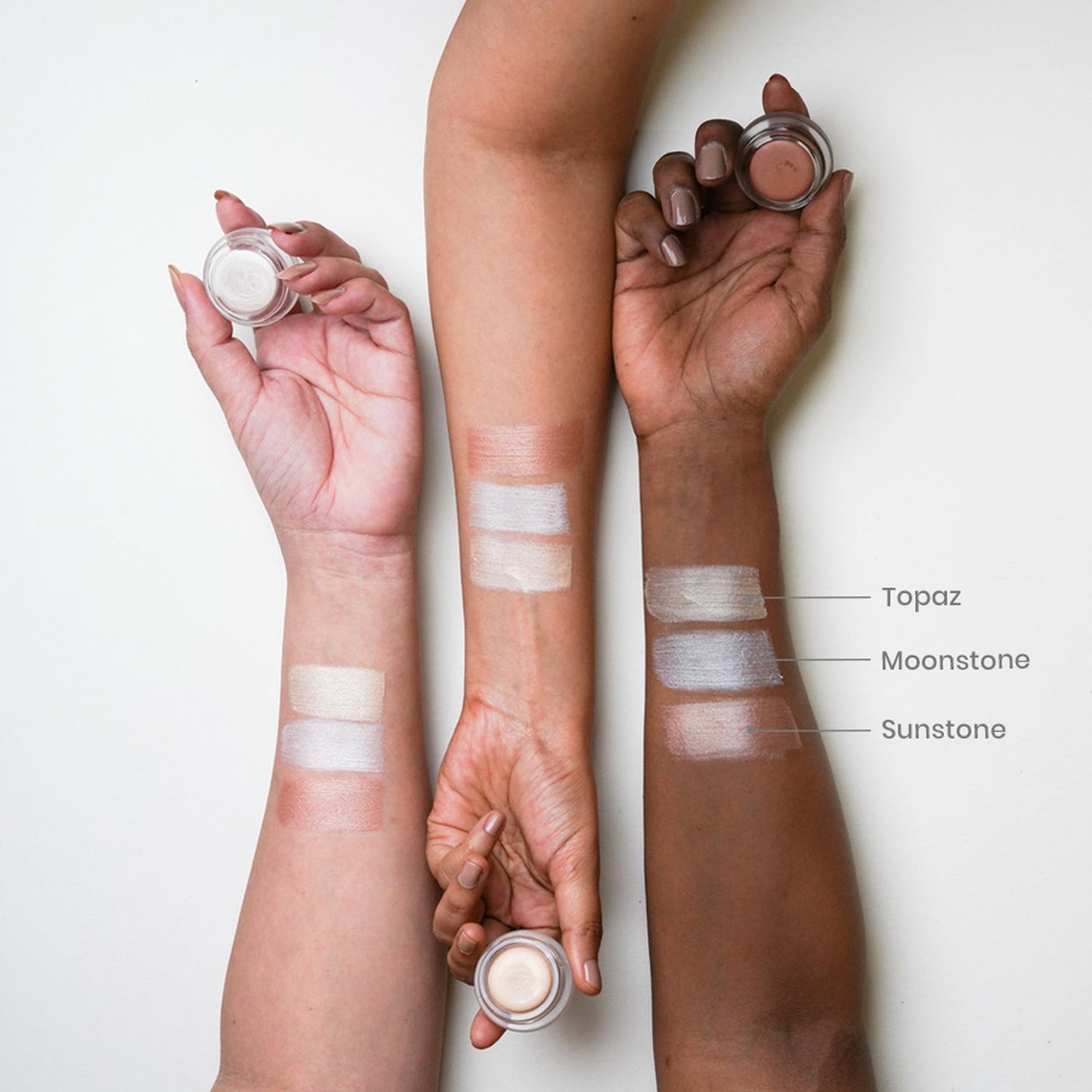 COMBO - Glowlight Cream Illuminators + Blending in Dual Brush