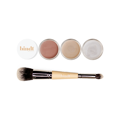 COMBO - Glowlight Cream Illuminators + Blending in Dual Brush